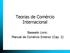 Teorias de Comércio Internacional. Baseado Livro: Manual de Comércio Exterior (Cap. 2)