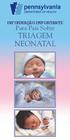 INFORMAÇÃO IMPORTANTE. Para Pais Sobre TRIAGEM NEONATAL