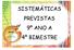 SISTEMÁTICAS PREVISTAS 9º ANO A 4º BIMESTRE