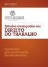 2012-2013. Estudos avançados em DO TRABALHO. mestrado pós-graduação doutoramento