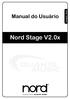Manual do Usuário. Nord Stage V2.0x