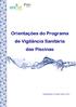 Orientações do Programa de Vigilância Sanitária das Piscinas