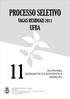 PROCESSO SELETIVO UFBA VAGAS RESIDUAIS 2011 ECONOMIA MATEMÁTICA E ESTATÍSTICA REDAÇÃO