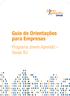 Guia de Orientações para Empresas. Programa Jovem Aprendiz Senac RJ
