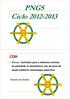 PNGS Ciclo 2012-2013 CQH