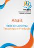 Anais. Roda de Conversa: Tecnologia e Produção