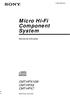 Micro Hi-Fi Component System