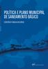 POLÍTICA E PLANO MUNICIPAL DE SANEAMENTO BÁSICO CONVÊNIO FUNASA/ASSEMAE