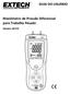 GUIA DO USUÁRIO. Manômetro de Pressão Diferencial para Trabalho Pesado. Modelo HD750