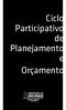 Ciclo Participativo de Planejamento e Orçamento