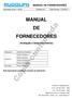 MANUAL DE FORNECEDORES