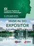 27 a 29 de agosto de 2015 Transamerica Expo Center São Paulo, SP. manual do expositor