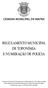 CÂMARA MUNICIPAL DE MAFRA REGULAMENTO MUNICIPAL DE TOPONÍMIA E NUMERAÇÃO DE POLÍCIA