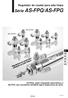 Série AS-FPQ/AS-FPG. Regulador de caudal para sala limpa. Reguladores de caudal para utilização em salas limpas