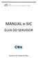 MANUAL e-sic GUIA DO SERVIDOR. Governo do Estado do Piauí