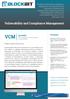 VCM. Vulnerability and Compliance Management