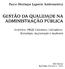 GESTAO DA QUALIDADE NA ADMINISTRAÇAO PUBLICA