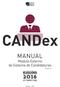 CANDex. MANUAL Módulo Externo do Sistema de Candidaturas. Versão 1.0