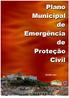 Plano Municipal de Emergência de Proteção Civil