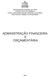 ADMINISTRAÇÃO FINANCEIRA E ORÇAMENTÁRIA