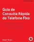 Guia de Consulta Rápida do Telefone Fixo