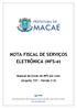 NOTA FISCAL DE SERVIÇOS ELETRÔNICA (NFS-e)