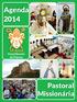 Agenda 2014. Arquidiocese de Palmas. Pastoral Missionária