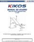 MANUAL DO USUÁRIO. Banco de Supino Regulável Kikos JX-CB206