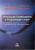 Formulação de problemas de Programação Linear