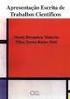ESTRUTURA DE TRABALHOS CIENTÍFICOS
