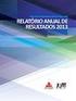 RELATÓRIO ANUAL DE ACTIVIDADES & CONTAS 2013
