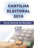 Cartilha Eleitoral Encerramento do Mandato 2016