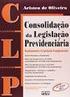 CONSOLIDAÇÃO DA LEGISLAÇÃO PREVIDENCIÁRIA