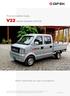 Pick Up Cabine Dupla V22 versões Gasolina e Bi-Fuel