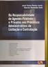 RESPONSABILIDADE DOS AGENTES NAS CONTRATAÇÕES PÚBLICAS E AS SANÇÕES POR ATOS E DECISÕES