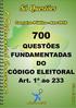 Questões Fundamentadas do Código Eleitoral art. 1º a 233