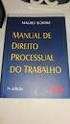 Manual de Direito Processual do Trabalho