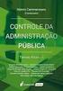 TEMA CONTROLE DA ADMINISTRAÇÃO PÚBLICA