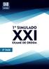 1º SIMULADO XXI EXAME DE ORDEM 2ª FASE