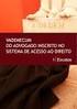 Aplicação SICAJ. Após efectuar a autenticação é apresentado o ecrã principal da aplicação. Neste ecrã estão disponíveis duas funcionalidades: