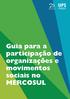 Guia para a participação de organizações e movimentos sociais no MERCOSUL