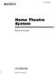 (2) Home Theatre System. Manual de instruções HT-DDW Sony Corporation