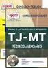 ÍNDICE VOLUME I TJ / MT TRIBUNAL DE JUSTIÇA DO ESTADO DE MATO GROSSO. Comum a todos os Cargos. TJMT Volume I