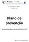 Escola E/B do Couto Mineiro Código: Plano de prevenção. Alteração ao plano de prevenção de 1 de Setembro de 2007