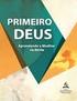 APOSTILA PRIMEIRO DEUS: COMO MEDITAR NA BÍBLIA