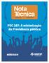 PEC 287: A minimização da Previdência pública