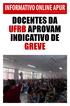 DOCENTES DA UFRB APROVAM INDICATIVO DE GREVE