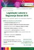 Legislação Laboral e Segurança Social 2016