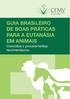 GUIA BRASILEIRO DE BOAS PRÁTICAS PARA EUTANÁSIA EM ANIMAIS. Brasília-DF 2013