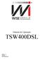 Manual de Operação TSW400DSL